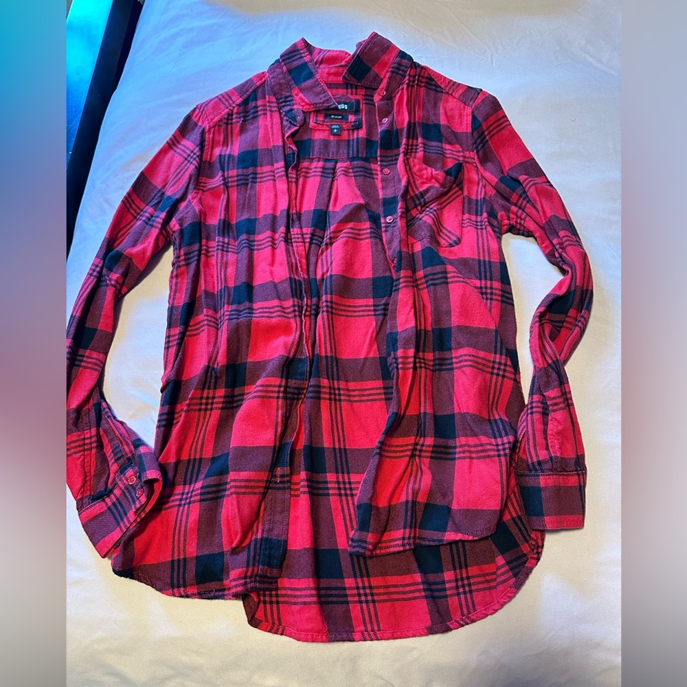Oversized flannel shirt